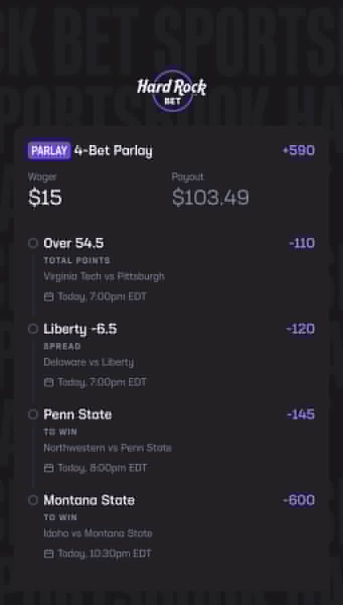 mobparlayp's tweet photo. ๐ CashFlowโ 4 Leg Edition | Oct. 2
๐น Over 54.5 Virginia Tech vs Pitt (-110)
๐น Liberty -6.5 (-120)
๐น Penn St ML (-145)
๐น Montana St ML (-600)
๐ +590 Odds
JOIN THE DISCORD TO UNLOCK ๐ FREE PICKS BELOW โฌ๏ธ
https://t.co/o7GLQhKcpS
#GamblingX #BettingX #CFBpicks
@Playbook https://t.co/mC574VIQTJ