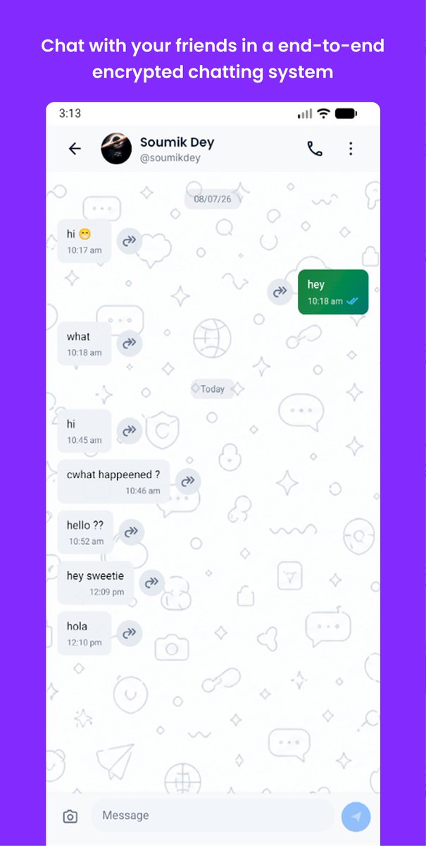 SoumikBuilds's tweet photo. Hey everyone, I am Soumik and have you every wanted to chat or call your friends without the need of any phone number.

So, I built TweekChat a End-to-end encrypted email-based cloud messaging app, which just uses your email and internet connection to provide you high quality & secure communication services like messaging and calls - without the need of a phone number.

TweekChat is available on Google Play Store, but I will be launching it on other platforms too.
Link - https://t.co/Xh0FKX00tl

You can also visit our website https://t.co/yBxLPLrLfe, please share TweekChat with your friends. Your feedback and review will mean a lot to me ❤️