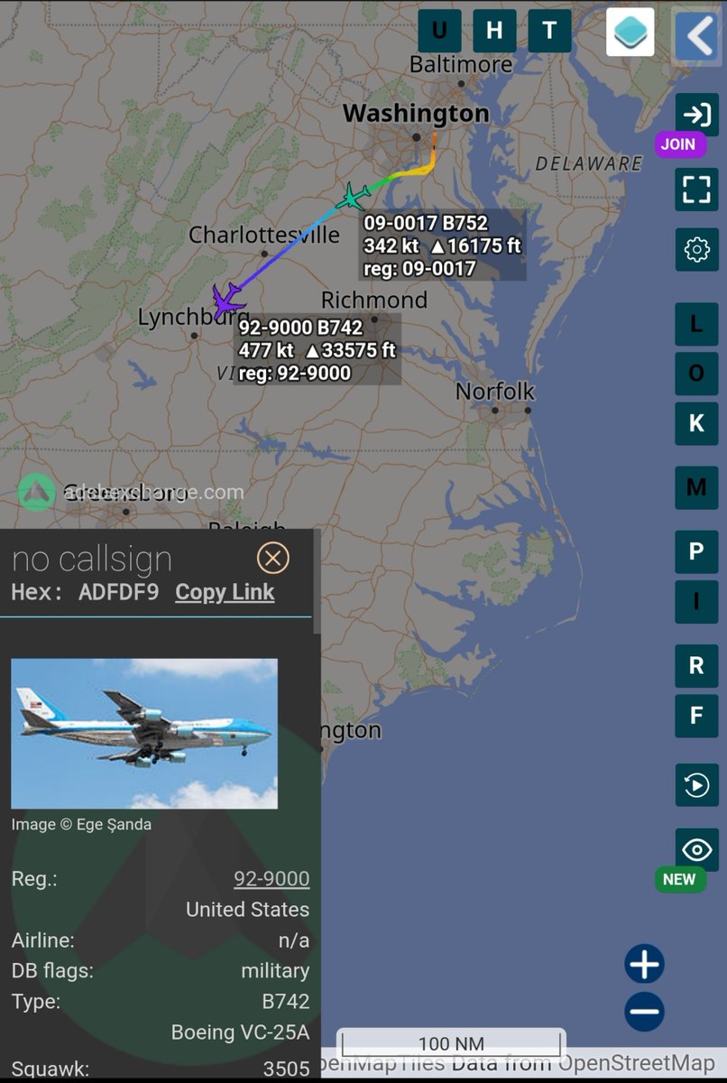 sipjack1776's tweet photo. POTUS departs JB Andrews for a midterm rally in Mobile AL.

VC-25A 
#ADFDF9/92-9000/AF1
C-32A
#AE4AEA/09-0017/SAM47 (Backup plane)
@Borrowed7Time @toystark6886 @USAF_VIP_LGX https://t.co/Iq7g5eNRBJ
