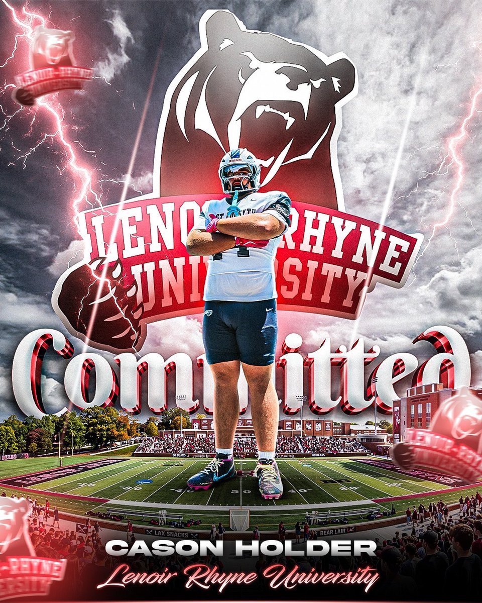 cason_holder's tweet photo. I’m excited to announce my commitment to continue my athletic and academic career at @LRBearsFootball.  God is good. Thank you to everyone that has supported to me, shared my film, and believed in me. 

@EFHS_Football @coachwillert @CoachSimmonsEF @CoachJLord1 @coachSocha @CoachSDeMeo @NickVagnoneLR  @PrepRedzoneNC @NationalPrepsFB @BlueChip_NC @sixstarfootball @ChadSimmons_ @NPCoachJeff @NCFootballNews @nchssportspage @n_parrott478 @FCSNationRadio1 @N_W_Sports @Somerled10 @shepherd_edits @rhyne_lenoir @LRbears @RivalsHS @Rivals @whelms21 @Marc_Pruitt @JournalNow @WXIISports