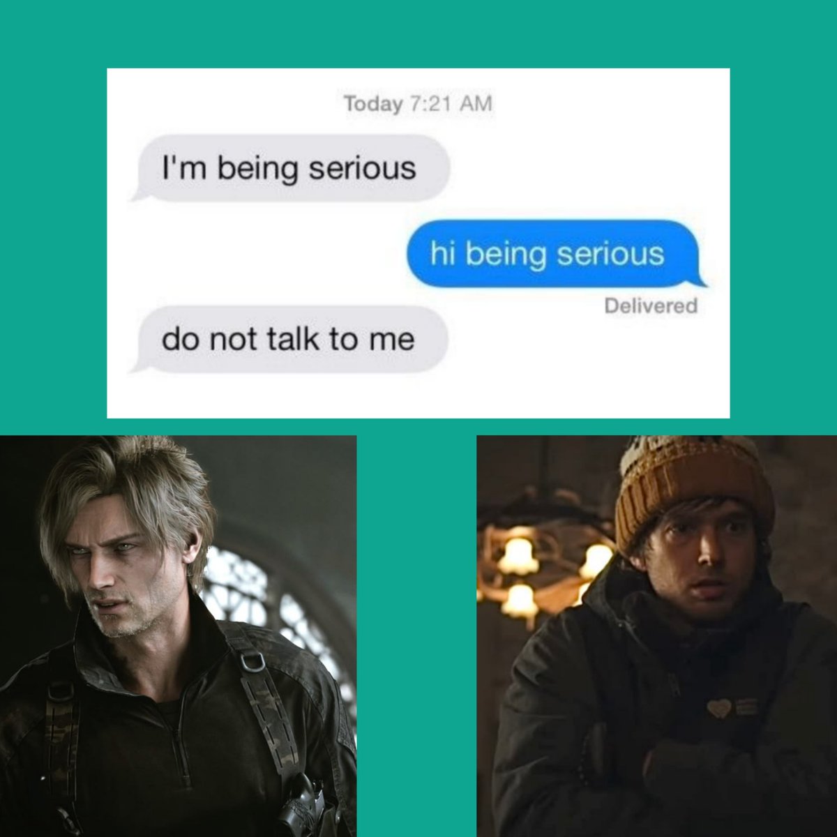 MOOFF1NN's tweet photo. Chats #bryeon 'cause i'm boring 🥺

#ResidentEvilㅤ  #bryan #leonkennedy https://t.co/MMKbuQJQig