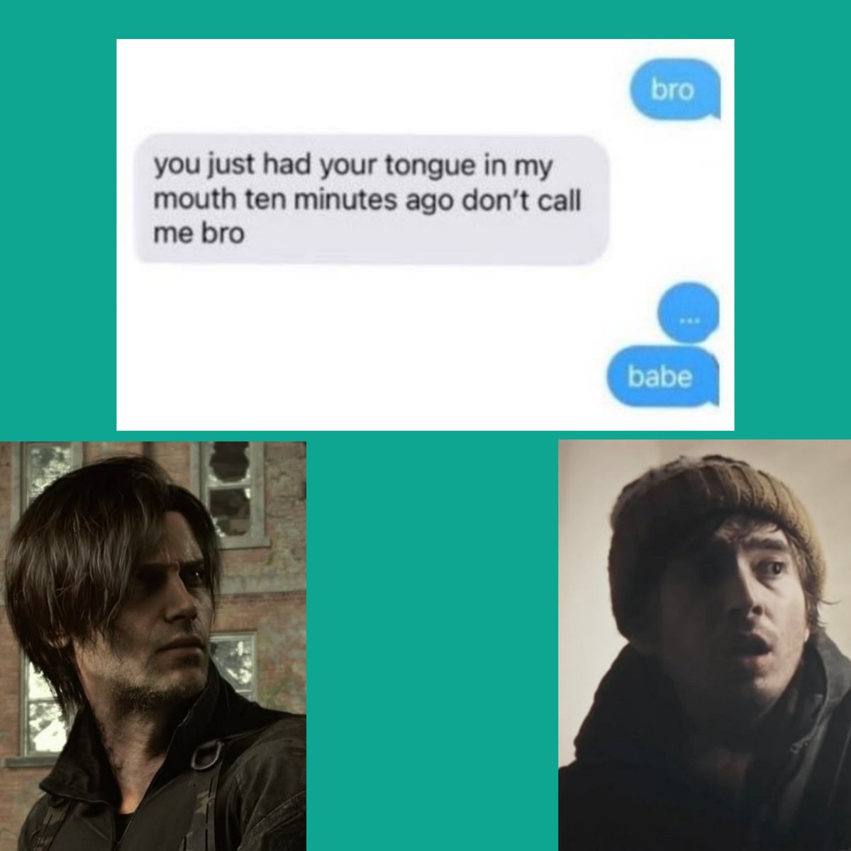 MOOFF1NN's tweet photo. Chats #bryeon 'cause i'm boring 🥺

#ResidentEvilㅤ  #bryan #leonkennedy https://t.co/MMKbuQJQig