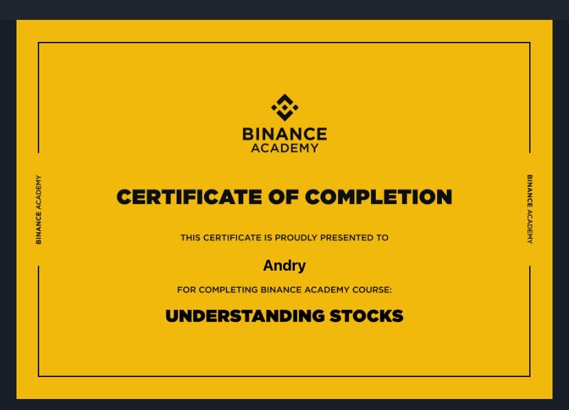 Andry0_0rr's tweet photo. @BinanceAcademy I completed the "Understanding Stocks" module. I gained a thorough understanding of how traditional markets work, how brokers operate, and the impact of risk when investing. @BinanceAcademy 

Education = Power. 📊
Stay #SAFU 🛡️
#DYOR 🔍

#BinanceAcademyCourse https://t.co/OKgBUYyVJ1