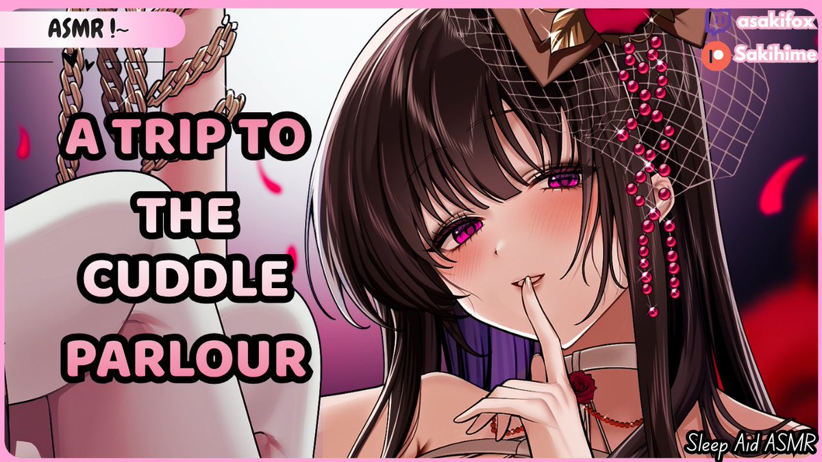 asakifox's tweet photo. 🌸New Youtube Video!~🌸
[F4M] A Visit To The Cuddle Parlour [Cuddling] [Ear Brushing] [Neko Listener] [Soft Breathing]

🔗in replies!~
#asmr ✧ #sleepaid ✧ #audioroleplay ✧ #voiceacting https://t.co/D2a8ULiZf3