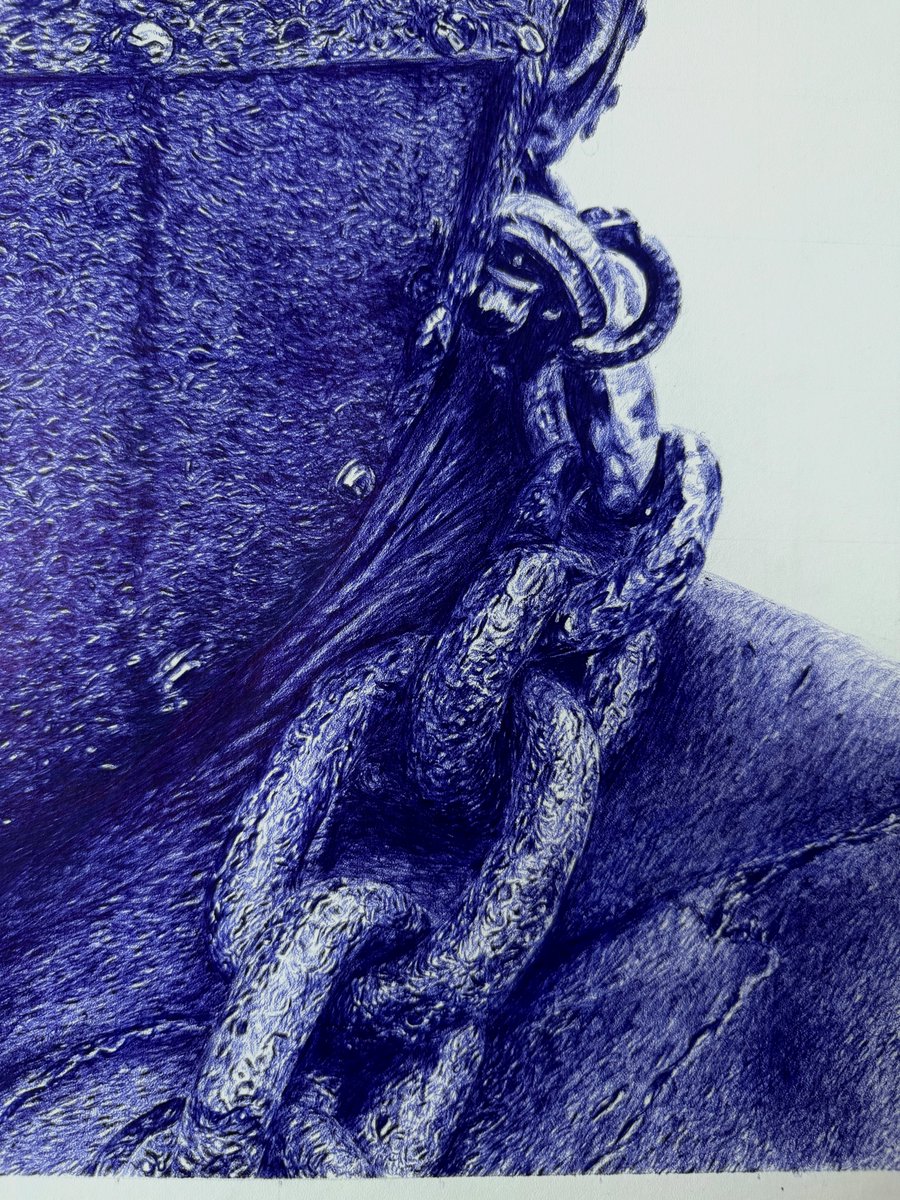 depenartist's tweet photo. Hello guys...
Here is my New Art,
Title: Echoes In Chains
Medium: Ballpoint Pen on Paper
This Piece tells the story of slave trade.
They were bound, beaten, and stripped of their freedom.
Kindly share your opinions and what you think https://t.co/gET3ncfIWq