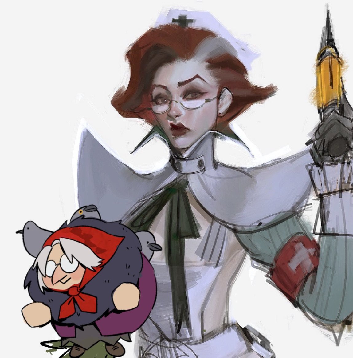 joycster's tweet photo. My two faves baba and nurse harrow #deadlock https://t.co/LzDgpyoYJ3