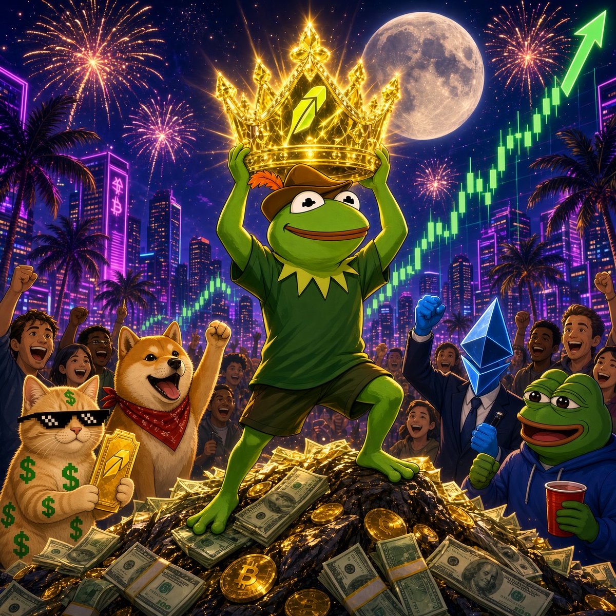 kevanesce's tweet photo. @RobinHubHB Looks even better worn by Robinhood’s top frog meme mascot robinhood:0x11b70d0243baf75e85ce03201a92b5b7c33beb59 https://t.co/eTxJwn7lpp