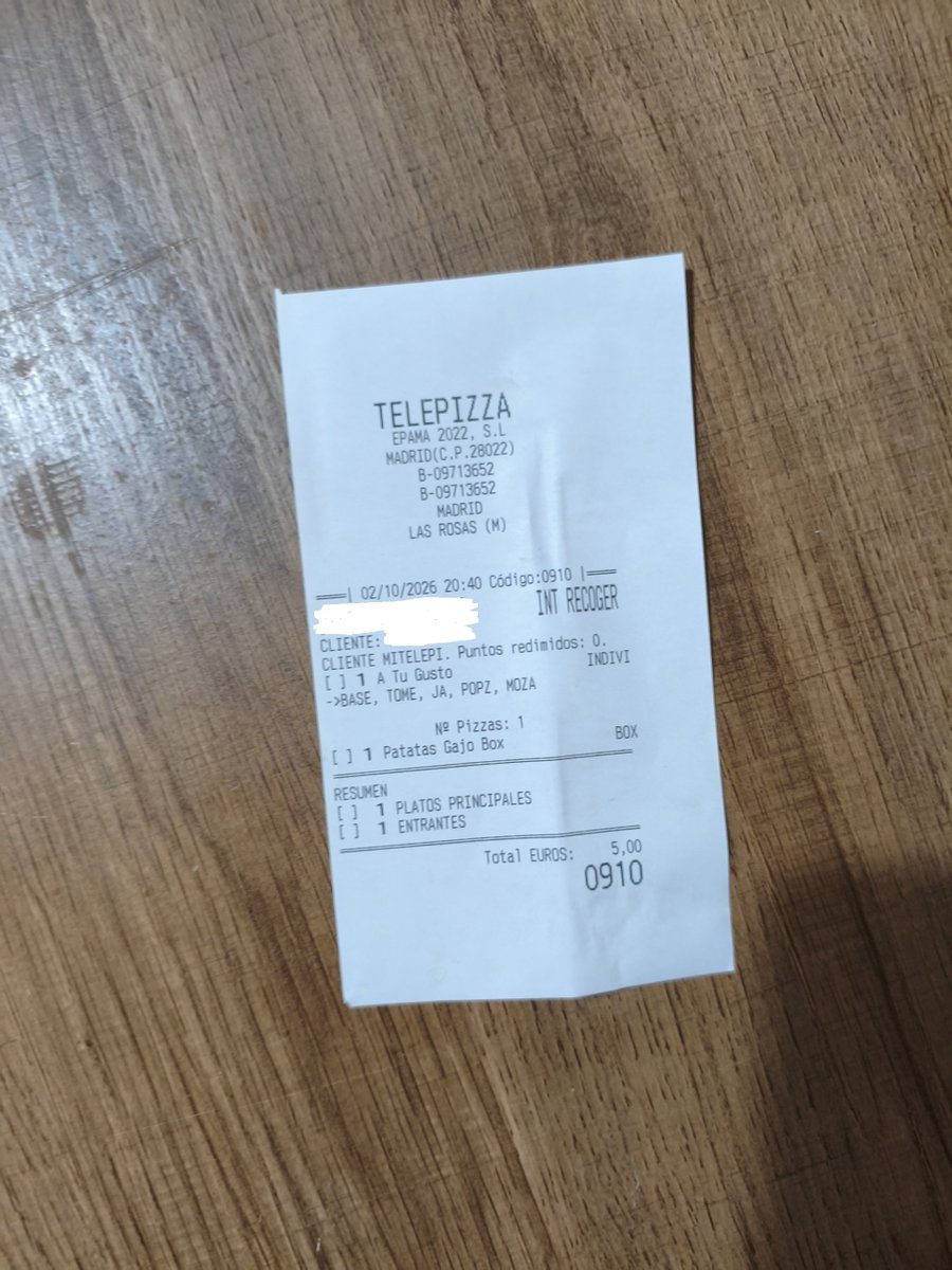 TelepiFan's tweet photo. Pedido del 02/10/2026 @telepizza_es aquí estamos otro día más https://t.co/ysxMLqFGS9