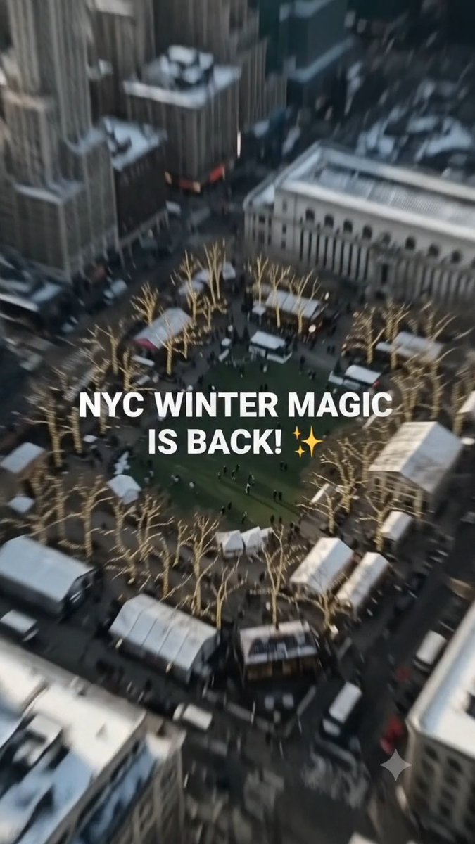 djsaul0's tweet photo. Bryant Park Winter Village returns October 28, 2026. Enjoy festive markets, seasonal treats, shopping, twinkling lights, and ice skating in the heart of Manhattan. Add NYC to your winter bucket list. https://t.co/4H1QNUtcsR