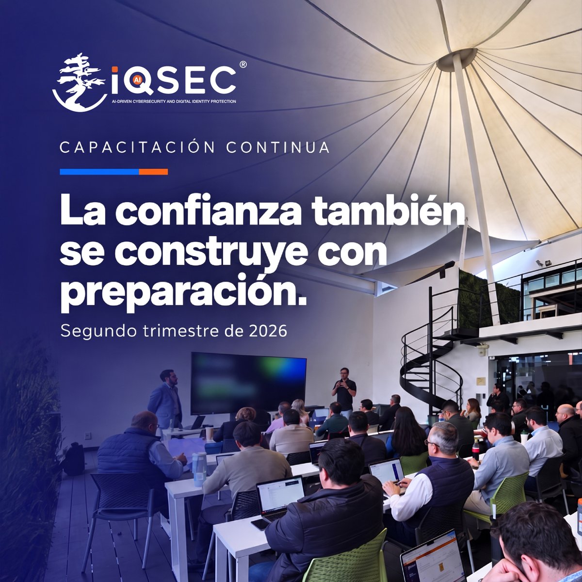 IQsec's tweet photo. La confianza se construye con preparación. Nuestro equipo comercial se capacitó en ciberseguridad, identidad digital y continuidad del negocio para acompañarte mejor. https://t.co/mr920xO65C #IQSEC https://t.co/35Ys5vonCv
