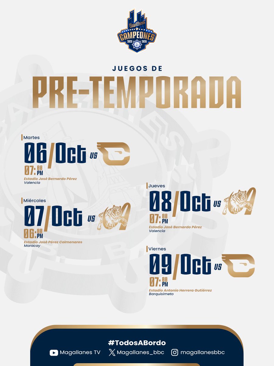 Magallanes_bbc's tweet photo. 𝗖𝗵𝗼𝗾𝘂𝗲𝘀 𝗱𝗲 𝗣𝗿𝗲𝘁𝗲𝗺𝗽𝗼𝗿𝗮𝗱𝗮 💪🏼⚓️

Estos serán los juegos que tendremos como preparación de cara a nuestro estreno en la 2026-27 ⛴️🙌

#Magallanes #Campeonesabordo https://t.co/mqd6YcBzKr