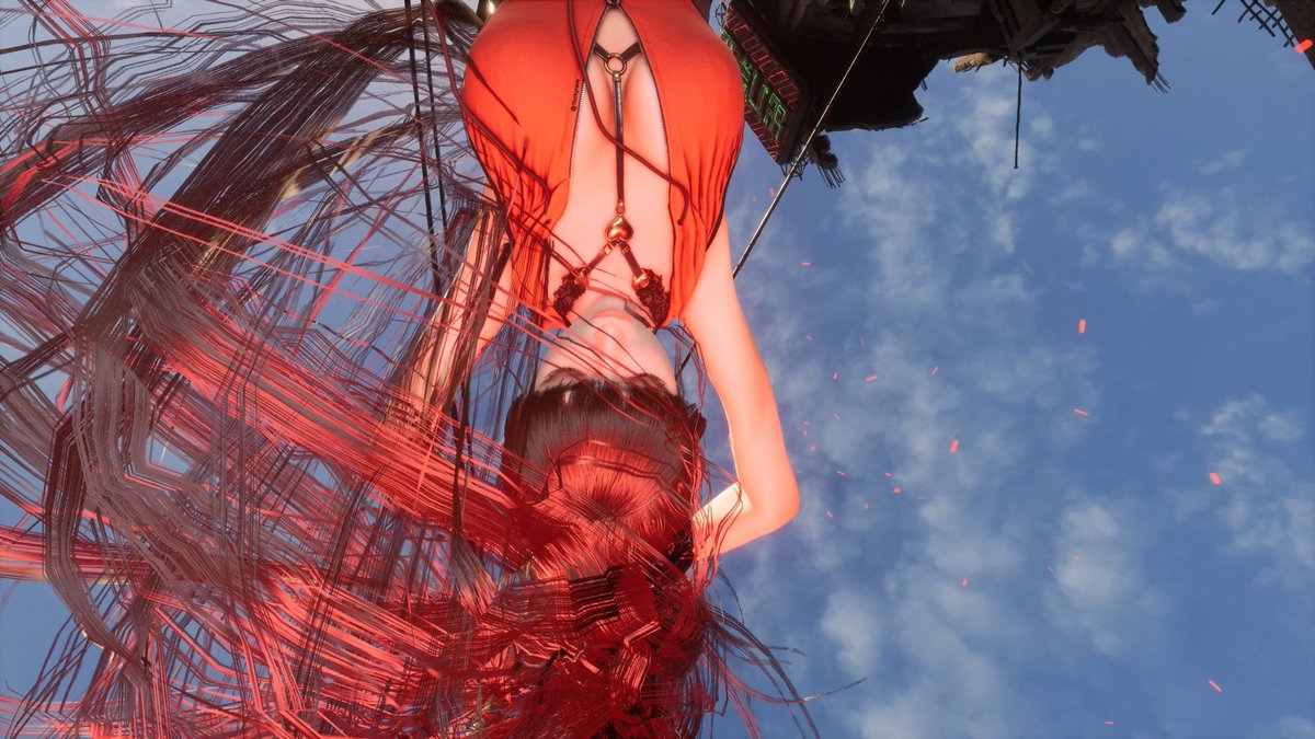 1luckyrave's tweet photo. Eve is truly embracing the inner powers of Red Hood just like Rapi 😉🖤❤️ #Eve #StellarBlade #StellarBladeFans #StellarBladeCommunity #StellarBladePhotomode #ActionFriday #RedhoodEve https://t.co/iKaRPKmpja