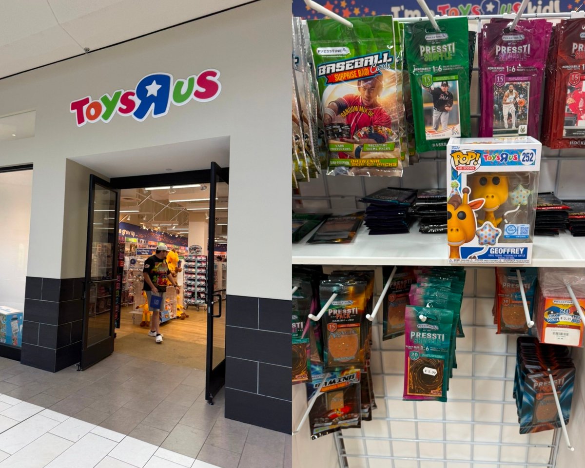resellingnews's tweet photo. Toys “R” Us is officially back

workers confirmed they WILL be carrying Pokémon cards! 👀

They’re expecting their first shipment as early as next week.

Keep an eye out for new Toys “R” Us stores opening in your area! 

Store Locator:
https://t.co/3WRK3mxgPE https://t.co/G3GKSqRzxb