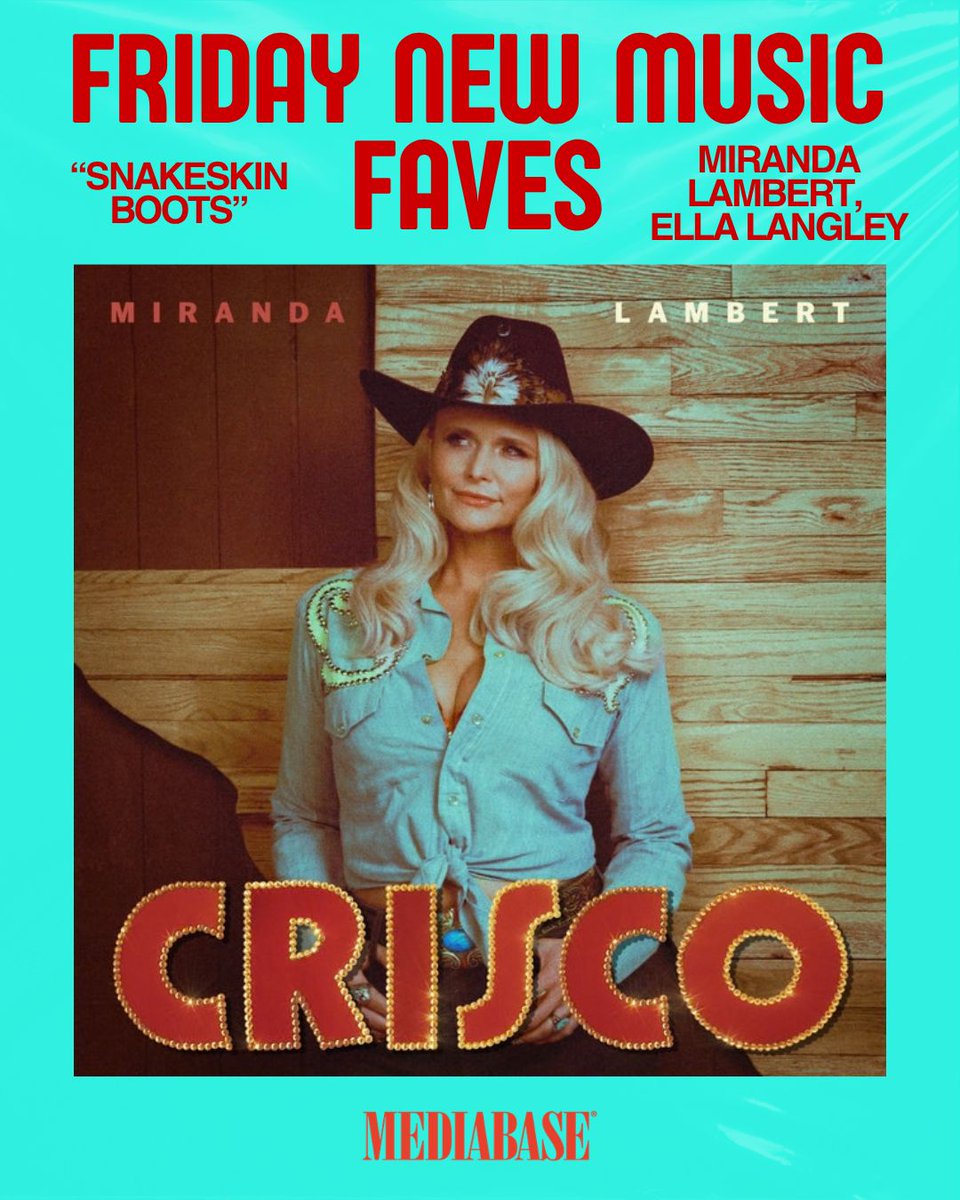 MediabaseCharts's tweet photo. Friday favorites are here! Drop a comment on what you putting on repeat into the weekend!

#mediabase #fridayfavorites https://t.co/A6pSuzeH6L
