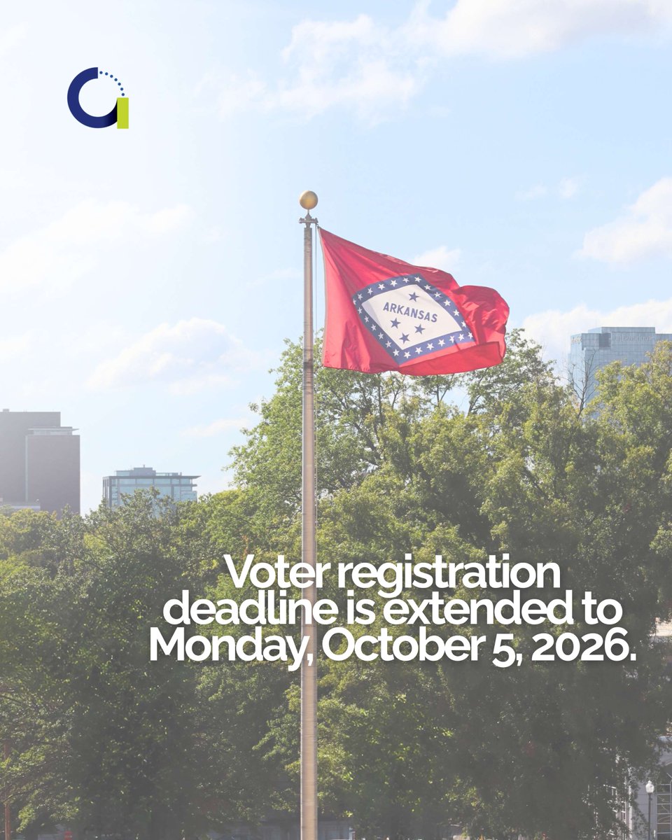 DRArkansas's tweet photo. Guess what, Arkansas? You now have until Monday, October 5th at 5pm to become a registered voter in your county! Visit the link below to find more information regarding registering to vote in the upcoming midterm elections! 

https://t.co/3EMD088xKE

#DisabilityRightsArkansas #DisabledVoters #MidtermElections #ArkansasElections #VoteEarlyVoteOften
