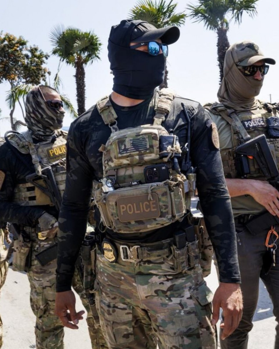 DemzDeliver's tweet photo. 🚨 Gavin Newsom officially bans violent ICE agents from ever becoming police officers in California. https://t.co/1zXOlG2Rzl