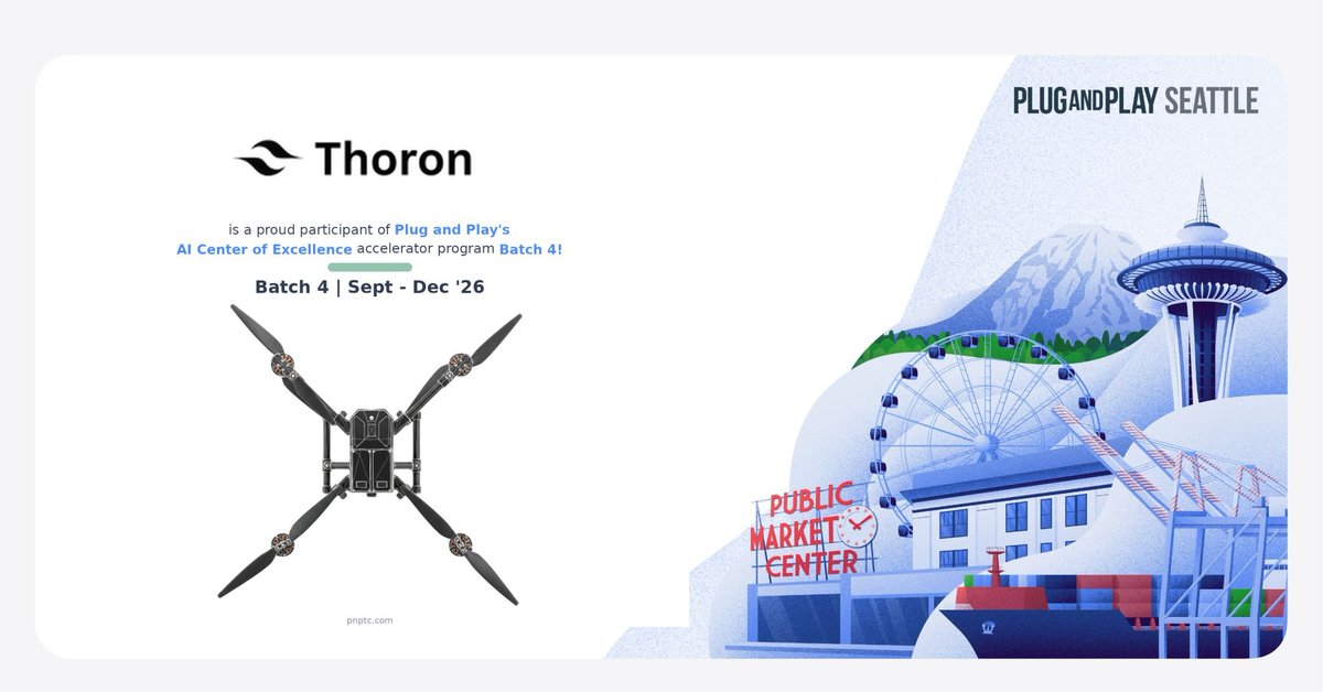 Thoron_US's tweet photo. Excited to share that Thoron has been accepted into @PlugandPlayTC Seattle's Batch 4.

Grateful to Jack Callaghan, Ben Eisinger, Momo Nakamura, Shirley Li and the whole Plug and Play Seattle team, for having us. https://t.co/rW1EDaXSPa