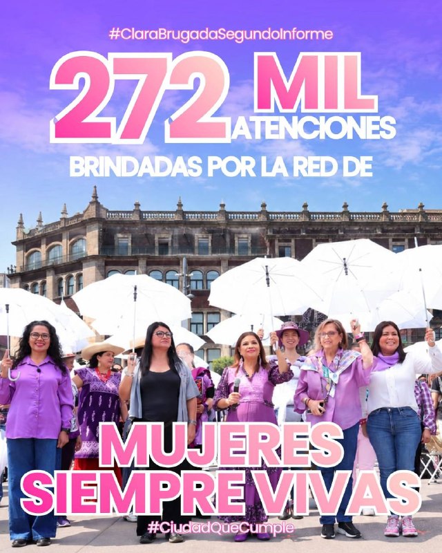 Emilyyytap's tweet photo. La Red de Mujeres Siempre Viva de @ClaraBrugada ha brindado 272 mil atenciones mediante 27 unidades distribuidas en las 16 alcaldías
Ahí se brinda atención jurídica, psicológica y social, entre otros servicios
#DerechosDeLasMujeres #ClaraBrugadaSegundoInforme #CiudadQueCumple https://t.co/32F70pyzp8
