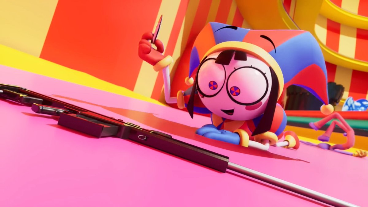 Fordreamzs's tweet photo. Look at her so cute and happy about to use a sniper rifle (Jax in the background LMAOO) https://t.co/PRqs718HFv