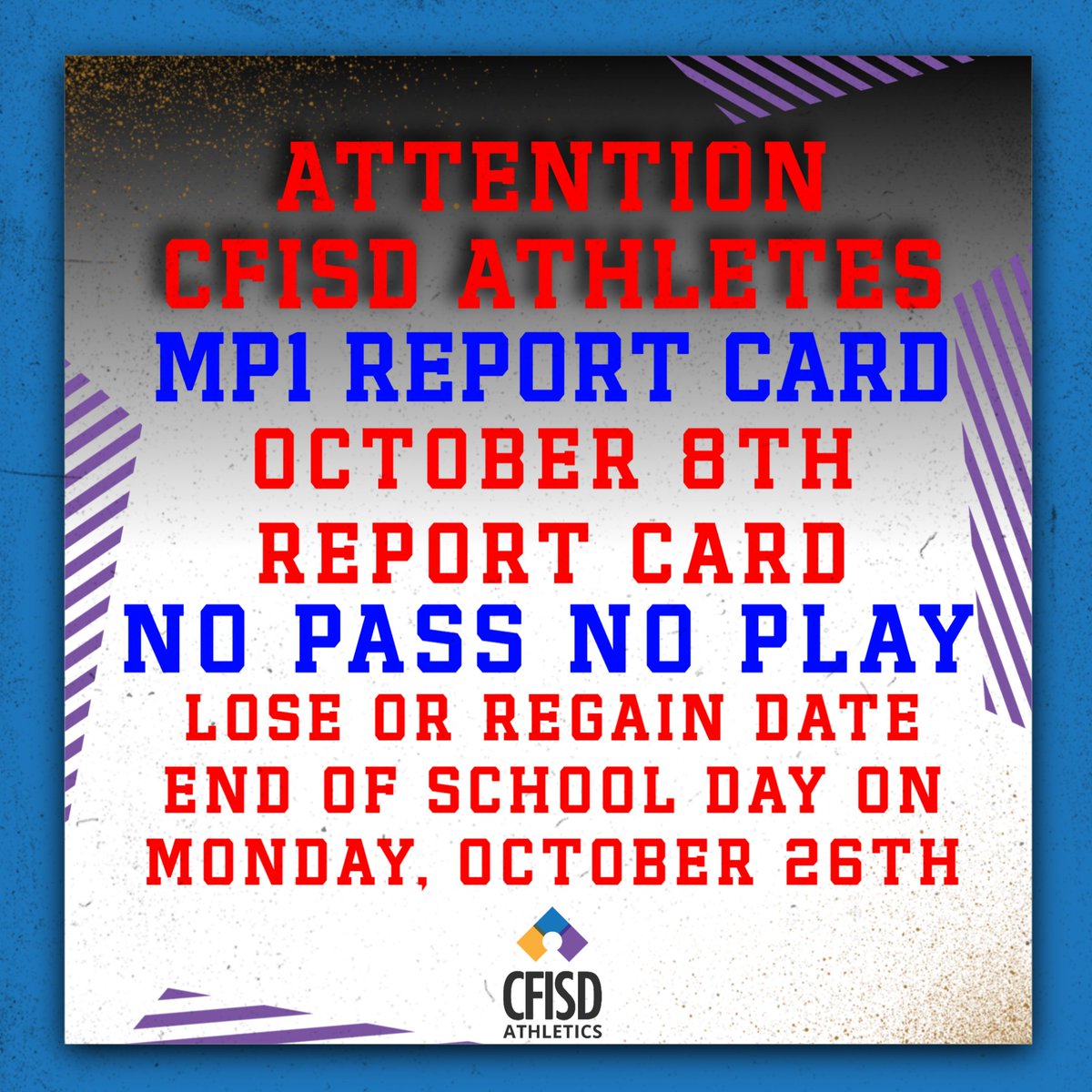 CFISDAthletics's tweet photo. https://t.co/mlEd7EBWIs