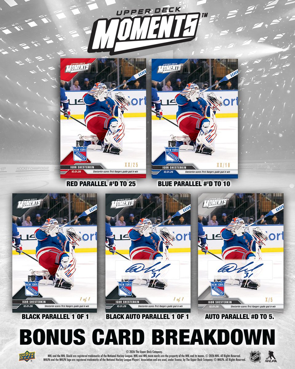 UpperDeckSports's tweet photo. Igor is the King of New York 👑

Collect the moment with Upper Deck Moments cards, exclusively on e-Pack! With every purchase of a base card, you have a chance to pull a Gold Parallel. At the end of the sales window, you'll also have the chance to be dropped a bonus card directly into your e-Pack account! #CollectTheBest