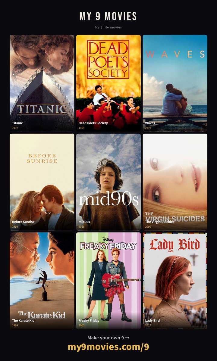 swiftnoire's tweet photo. my 9 movies + series <3 https://t.co/SQTHDyZfYw