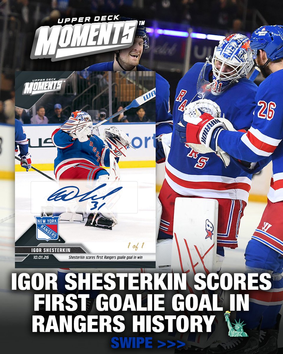 UpperDeckSports's tweet photo. Igor is the King of New York 👑

Collect the moment with Upper Deck Moments cards, exclusively on e-Pack! With every purchase of a base card, you have a chance to pull a Gold Parallel. At the end of the sales window, you'll also have the chance to be dropped a bonus card directly into your e-Pack account! #CollectTheBest