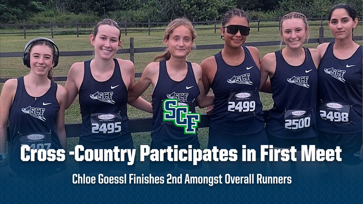 SCFManatees's tweet photo. Congratulations to the SCF Women's Cross Country team on their first-ever meet today!

Freshmen Chloe Goessl finished 2nd amongst all participants with a time of 22:57:15. https://t.co/sFpH5LWpPp