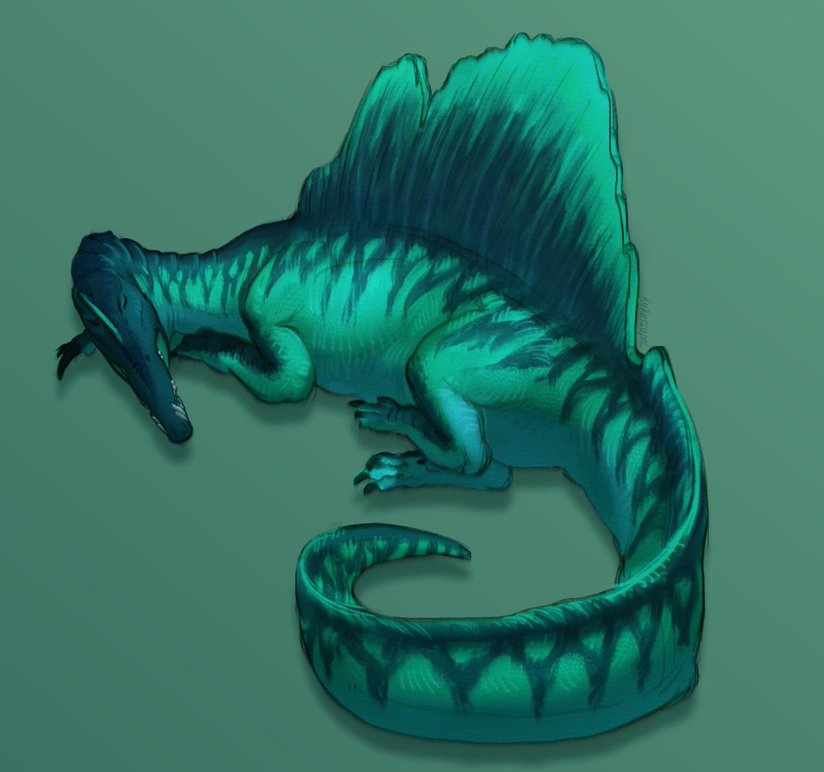 kukutsapol_1715's tweet photo. Quick spino commission 💚💤 https://t.co/7EQPRurbSF