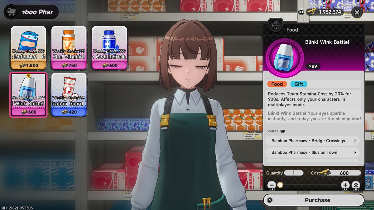 FroGGyNTE's tweet photo. 🔥 BLACKBIRD CAN FLY EVEN LONGER FOR ONLY 600 FONS

Blink! Wink Battle! might be 1 of the most underrated exploration items in NTE.

You can buy it from the Pharmacy for only 600 Fons, and it reduces your team's Stamina consumption by 20% for 900 seconds, which is a full 15 minutes.

Blackbird's crow form already lasts surprisingly long, but with this active you can stay in the air noticeably longer before running out of Stamina.

It also extends things like Shinku's Rampage Sprint, and other traversal abilities that drain your regular Stamina bar.
Definitely worth carrying a few if you explore a lot.

(Follow and like for more FroGGy news)

#NTE #NevernessToEverness #NTEネバエバ #NTECreator