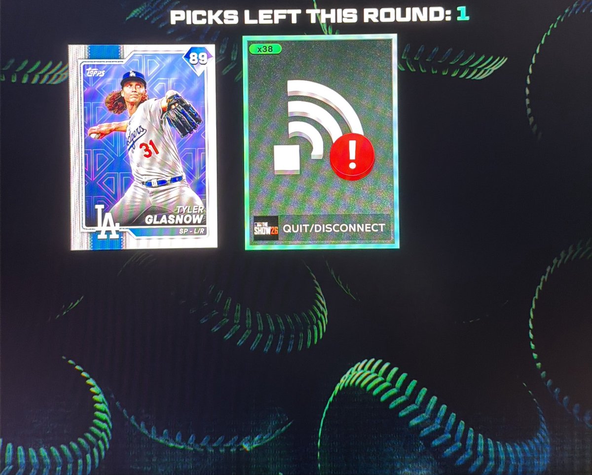 c1_1g's tweet photo. 2 vault packs, 2 Quit/Disconnect items… @MLBTheShow where are the other players??? https://t.co/etHARLeVeF