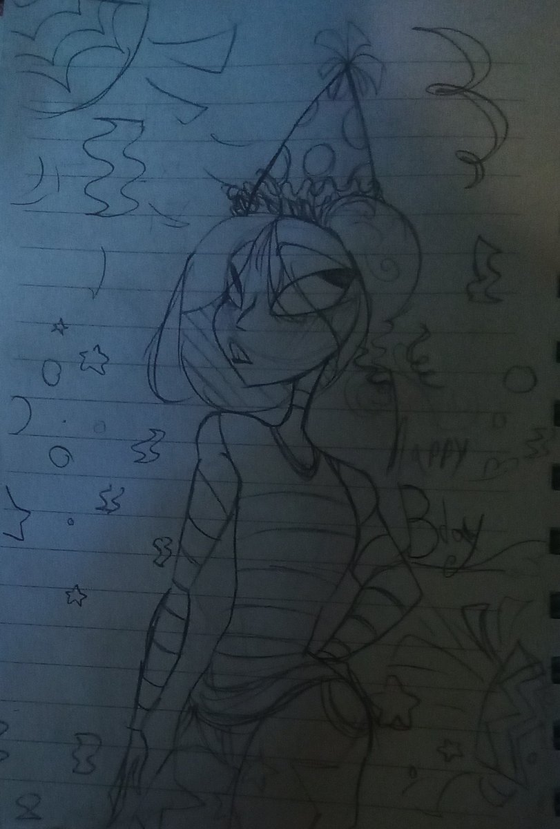 goobledrawz's tweet photo. Bday sketch(my bday is always ass xd) 
. 
#art #traditionalart #artistsonx https://t.co/w0KnowbcUF