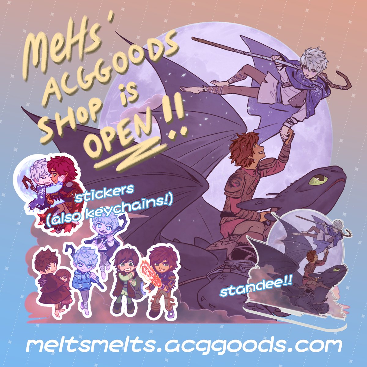 meltsmelts's tweet photo. I've set up shop on ACGGOODS! 
Please come and take a look!! \o/
https://t.co/nqJn7yrjMR https://t.co/wuazGEP1fT