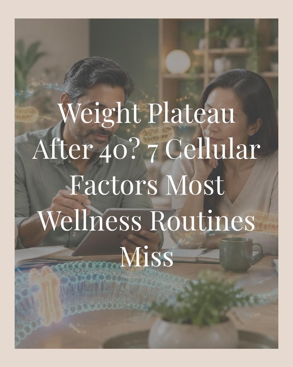 drshanaholloman's tweet photo. Hit a plateau after 40? It’s not just calories—cellular factors matter. New blog breaks down 7 key disruptors and fixes to reboot your metabolism. Read it, tweak your routine, restart the scale. #biohacking #Fitness Read the blog. Tap the link in bio. https://t.co/PLViws24Xg