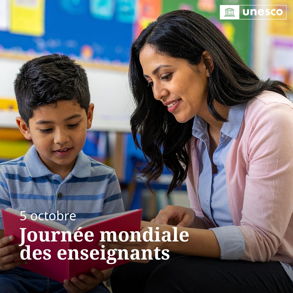 ONU_fr's tweet photo. Lundi, c'est la #JournéeMondialeDesEnseignants !

Merci à tous les enseignants du monde entier pour leur travail passionné et dévoué envers les générations futures.

Rejoignez l'@UNESCO_fr pour rendre hommage aux enseignants du monde entier.

https://t.co/TL5xVnmnXg https://t.co/IvN0sTM1Ds