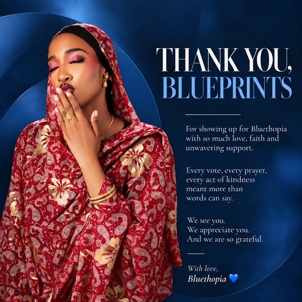 blue_thopia's tweet photo. To my beautiful Blueprints🥹💙

If I could gather every one of you into one big hug, I would.

Thank you for every vote, every prayer, every sacrifice, every kind word and every moment you chose to believe in me.

You gave me more than support; you gave me a family beyond anything I could have imagined.

Whatever this journey brings, please know that having you in my corner is one of the most beautiful gifts I will forever cherish.

You showed up for me in ways words can never fully capture, and I will carry that love with me long after this journey.

I love you, Blueprints… Always🫂💙

With love,
Bluethopia 💙

#Bluethopia 
#BBNaija