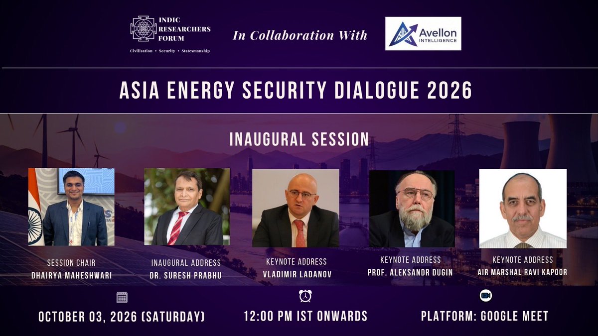 indic_rf's tweet photo. Register: https://t.co/V0MT1plTYU

Certificate for attending all sessions.

#AsiaEnergySecurityDialogue #EnergySecurityAsia #StraitOfHormuz https://t.co/dXSdkrzXRG