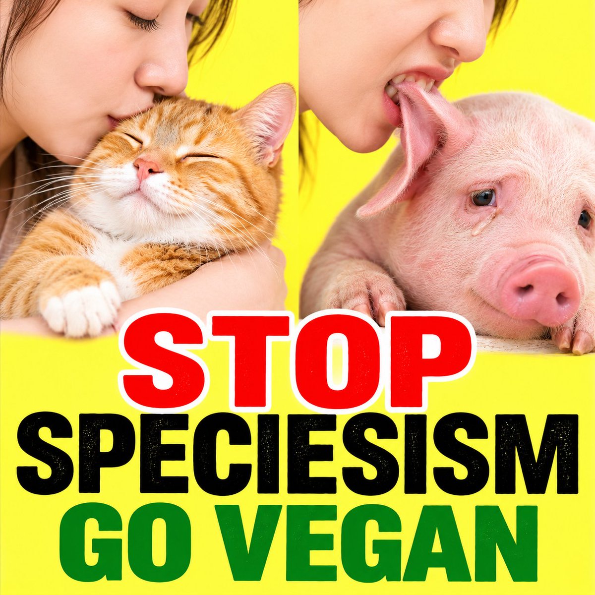 lwb22028's tweet photo. #GoVegan #BeVegan #WhyVegan #Vegan #AnimalRights #Animal #비건 #채식 #비건채식 EVERY ANIMAL FEELS PAIN. Animals are not Food. Meat is Murder Go Vegan. Choose Compassion Choose Vegan. be vegan. why vegan. Meat is Animal Cruelty. Meat is Violence. https://t.co/aTiutd507c