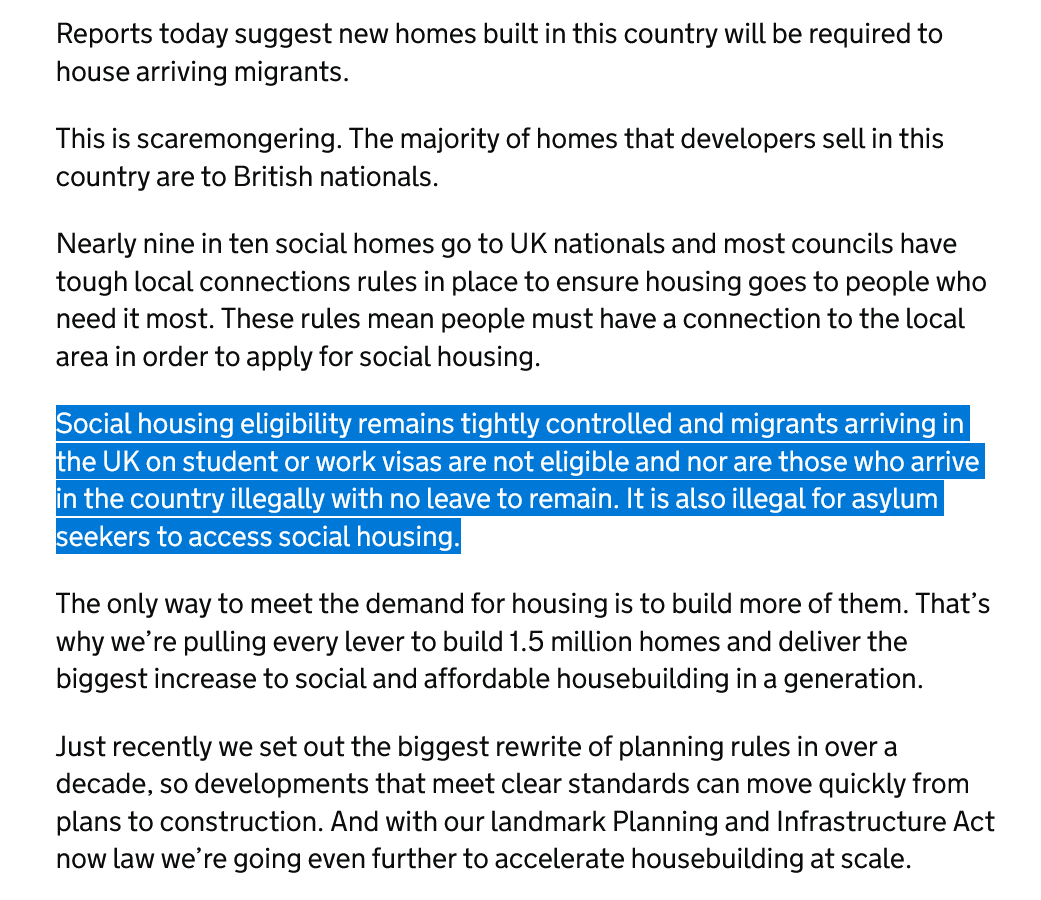 justrightFrank's tweet photo. This is how Labour are lying to you.
The truth is in the small print.
When an asylum seeker is granted "Leave to remain" they become classed as homeless.
That means that they must be given priority housing help by Councils.
I found out about this when Blair was PM.
That is how long they have lied to you.
Last year Labour granted Leave To Remain to 200,000 asylum seeker at the rate of 1 every minute, many of them did not even have a face to face interview, that is simply rubber stamping the applications in order to empty the hotels.
Please help to expose their lies. 
https://t.co/ZqAnub2VH8
