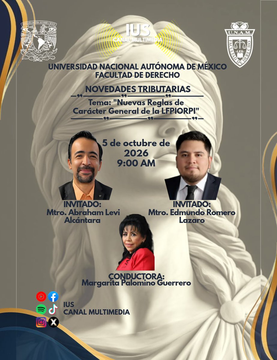IUSCanalM's tweet photo. Nuevas reglas, nuevas obligaciones… ¿qué cambia con la LFPIORPI? 👀📑
En #NovedadesTributarias hablamos de las nuevas Reglas de Carácter General y su impacto en las actividades vulnerables.
📅 Lunes 5 | 9:00 h
🌐 https://t.co/1bKyLf0lpg
#LFPIORPI #Cumplimiento #IUS https://t.co/BpOVOYkQtL