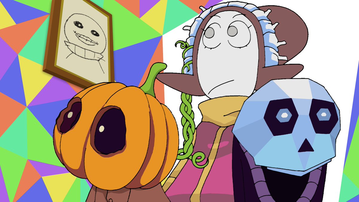 JoelGuerraC's tweet photo. Something I made as a guest artist for the latest episode of Spooky Month! Go check it out! https://t.co/VZ7xplkfk3