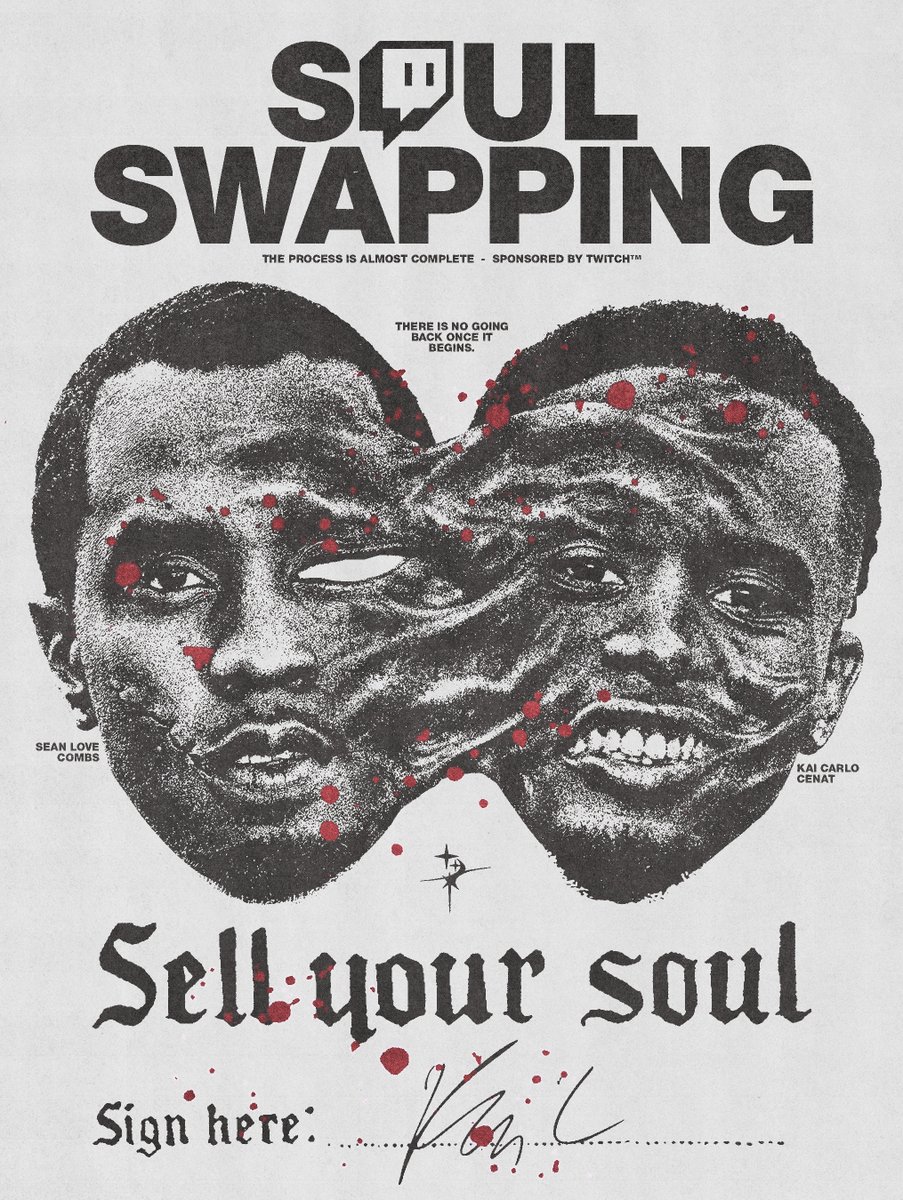 iixxivmmxviii's tweet photo. Soul Swapping 
ft. @Diddy &amp; @KaiCenat 

Sponsored by @Twitch https://t.co/qmO8ScV5Iy