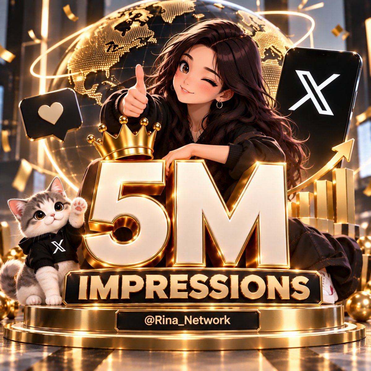 Rina_network's tweet photo. You need  5m impressions 

Say==>>yes

I will boost your page https://t.co/x7gcMlEHyS