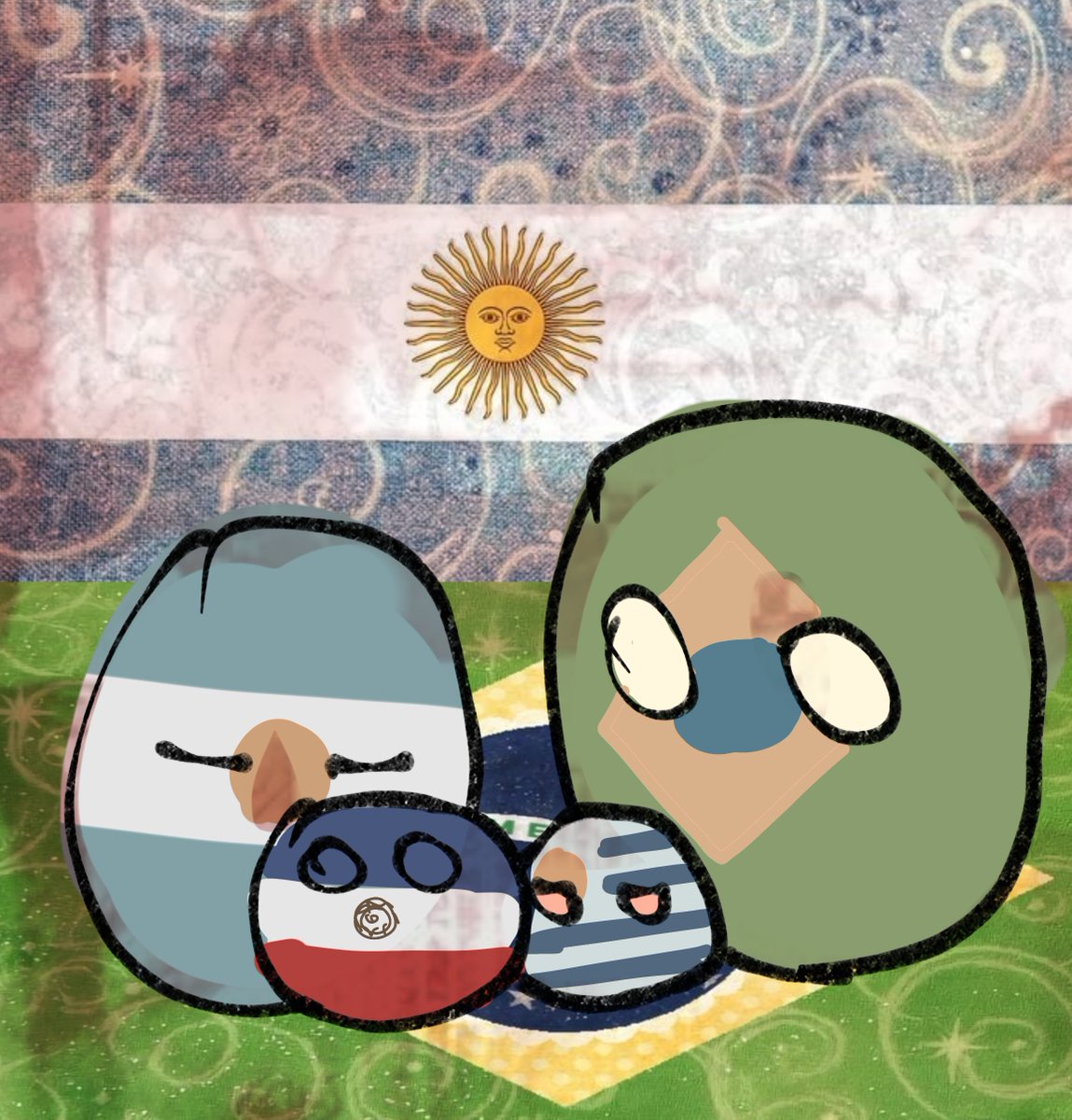choclotorta_mmh's tweet photo. #braarg #countryballs #argentina #brasil https://t.co/jL9KIt4F70
