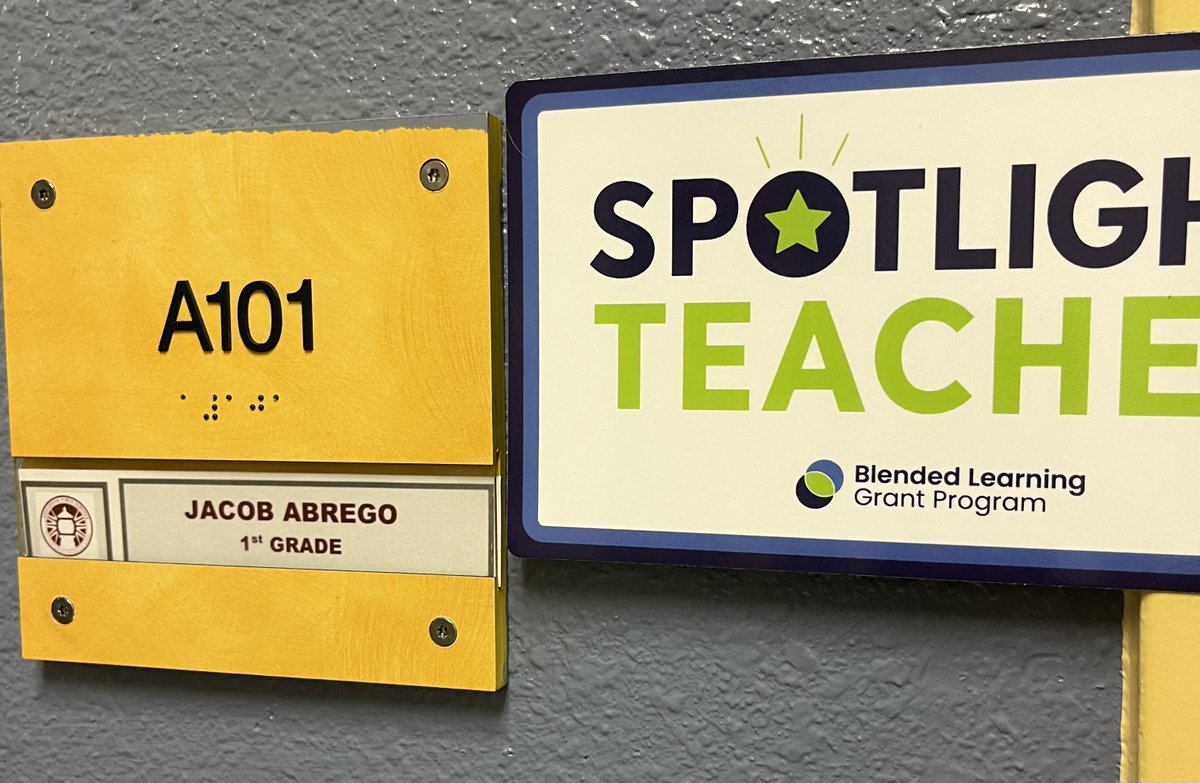 UTeachPD's tweet photo. Blended Learning Site Visit at Lighthouse Public Schools Day 2: A Peek into First Grade!

Mr. Jacob Abrego’s students built math skills through choice, manipulatives, iReady, and teacher-led small groups. Personalized learning in action! #BlendedLearning #UTeachPD https://t.co/tVx3PVHMrZ