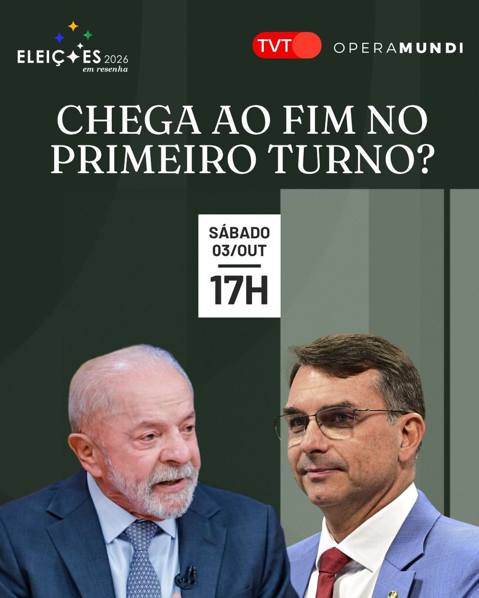 brealt's tweet photo. Não perca o último episódio do programa 𝙀𝙡𝙚𝙞𝙘̧𝙤̃𝙚𝙨 𝟮𝟬𝟮𝟲 𝙚𝙢 𝙧𝙚𝙨𝙚𝙣𝙝𝙖 antes do primeiros, com a análise das 𝗽𝗲𝘀𝗾𝘂𝗶𝘀𝗮𝘀 𝗗𝗮𝘁𝗮𝗳𝗼𝗹𝗵𝗮 𝗲 𝗤𝘂𝗮𝗲𝘀𝘁 divulgadas nas vésperas da votação. Neste 𝘀𝗮́𝗯𝗮𝗱𝗼, 𝟬𝟯/𝟭𝟬, 𝗮̀𝘀 𝟭𝟳𝗵.

https://t.co/jQUSG8wr9i