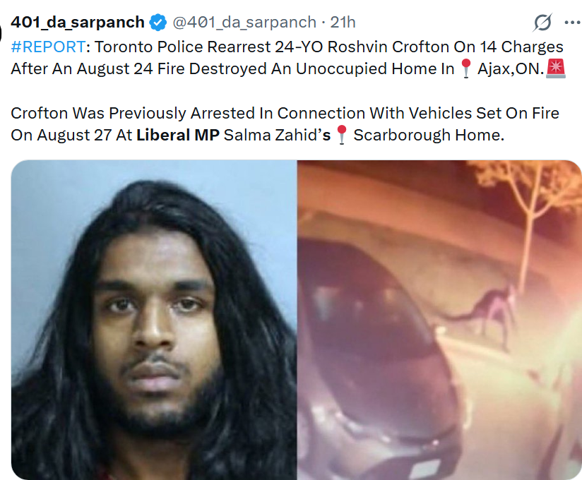 chrisfromdurham's tweet photo. @CP24 This is a joke right??
Its because her and her government keeps letting these people out, over and over again, and why a POS like this guy is here and can never be deported. 
Did the house he torched belong to an MP?
No. 
Who are the morons that keep voting for useless Liberals? https://t.co/oWthxYKTGW