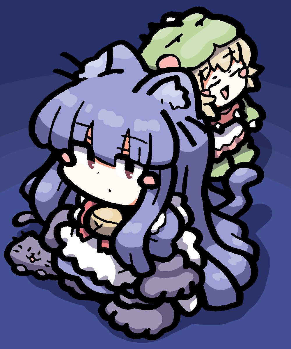 hanareyakuroha's tweet photo. にゃーんですぅ〜🐈‍⬛🦎
先月雪美さんの誕生日前に描いてたの https://t.co/UHfKCrOVBH