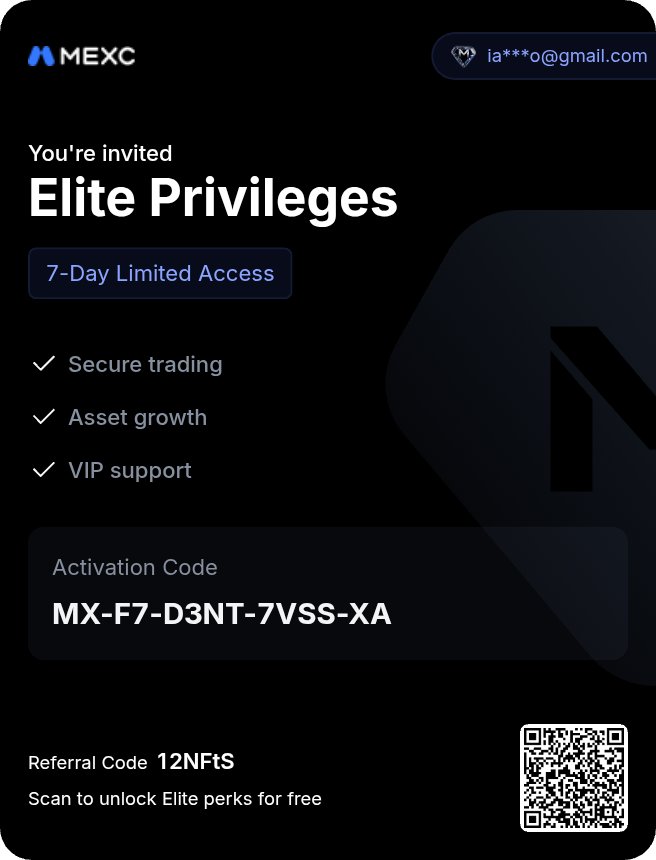 zalimdjango's tweet photo. Gifting you a limited-time elite experience card! Let's enjoy MEXC VVIP exclusive privileges together!
https://t.co/tVFONNkbNd https://t.co/Do2xG3KF3f