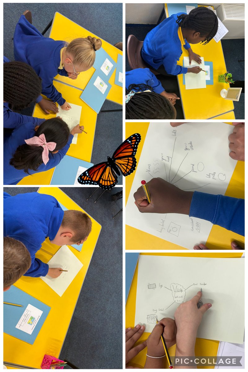 ButtonLane_'s tweet photo. The school council were busy this morning planning the micro habitats they would love to see in our new Science lookout bus!🦋🐝🐞 https://t.co/zhcNqKdpuZ